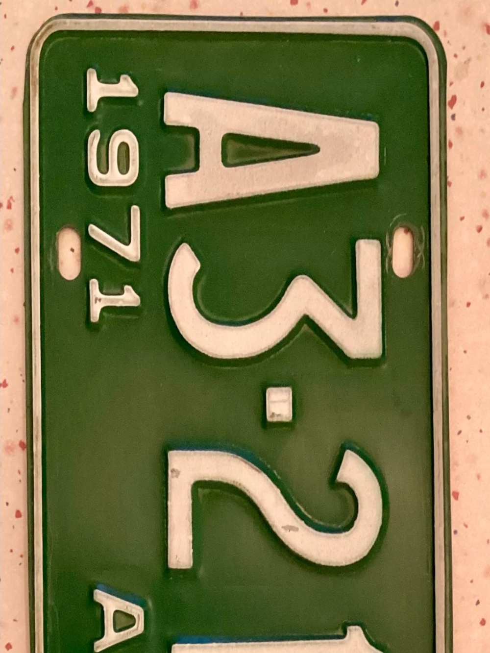 Vintage 1971 Alberta License Plate! Awesome shape